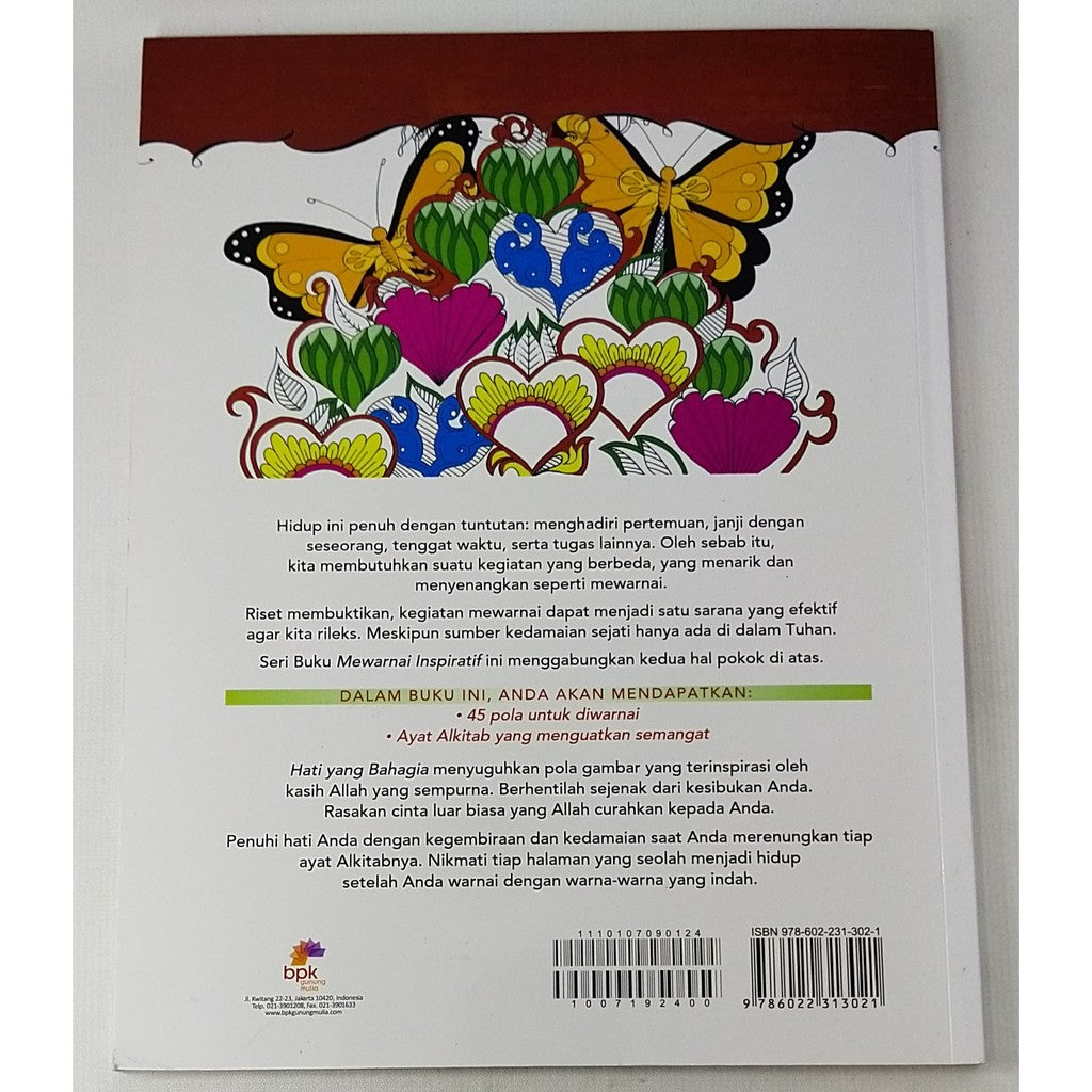 Seri Buku Mewarnai Inspiratif "Hati Yang Bahagia"