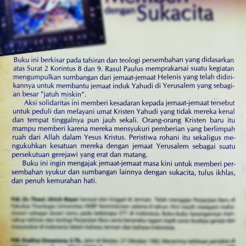 Memberi Dengan Sukacita