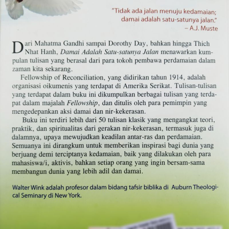 Damai Adalah Satu-satunya Jalan