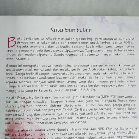 (KS) Ceritakan Isi Alkitab
