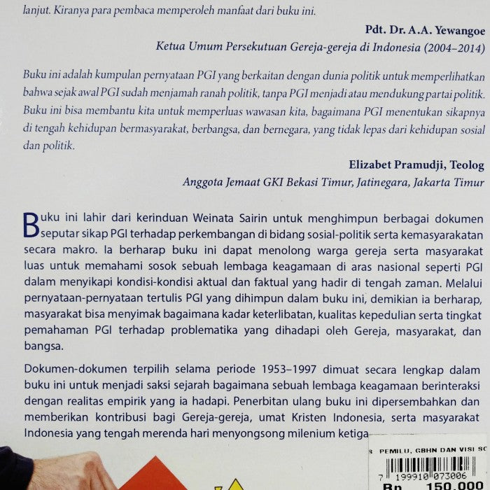 (KS) Pemilu, GBHN, dan Visi Sosial Kemasyarakat Perspektif Gereja-Gereja