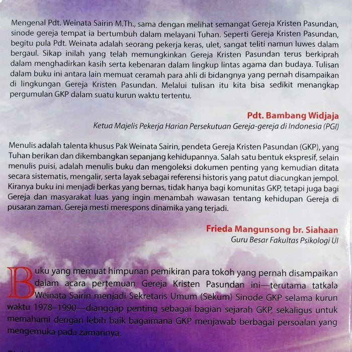 (KS) Visi Bersama Profesi Gereja Melintasi Zaman dan Masa