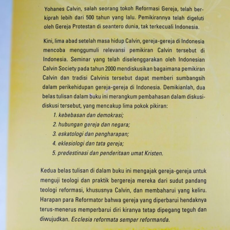 Ecclesia Reformata Semper Rreformata