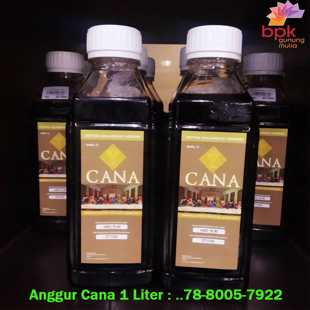 (KS) Anggur Cana Botol 1 Liter - Original