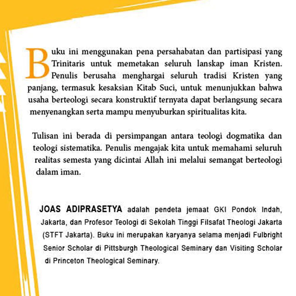 Berteologi dalam Iman: Dasar-Dasar Teologi Sistematika-Konstruktif