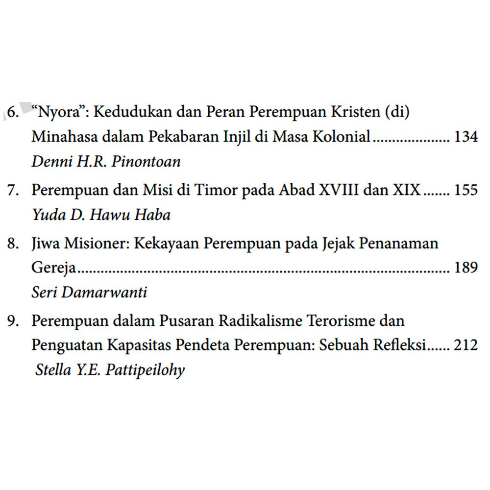 Mengendus Jejak Perempuan Dalam Sejarah Misi Di Indonesia