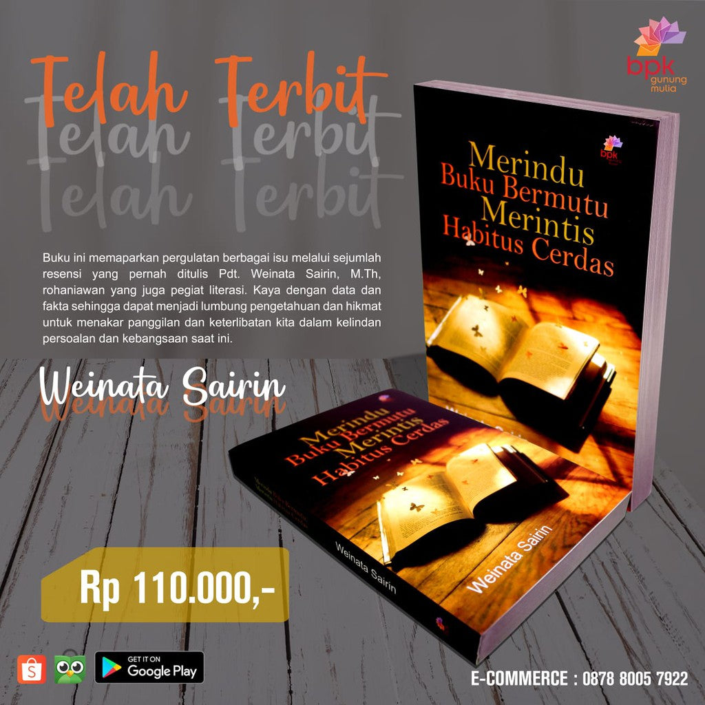 (KS) Merindu Buku Bermutu Merintis Habitus Cerdas - Pdt.Weinata Sairin