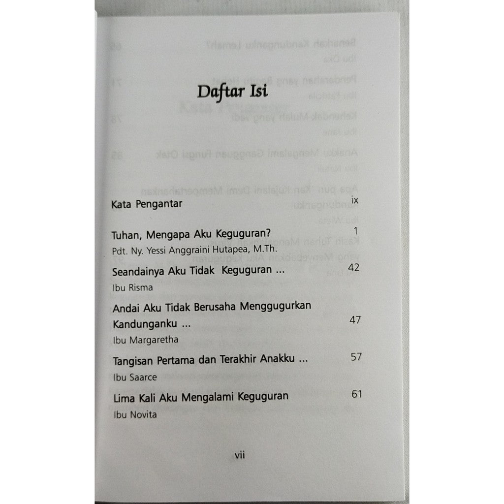 Tuhan Mengapa Aku Keguguran