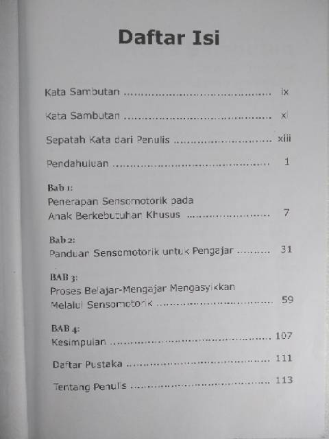 (KS) SENSOMOTORIK (Metode Belajar yang Mengasyikkan)