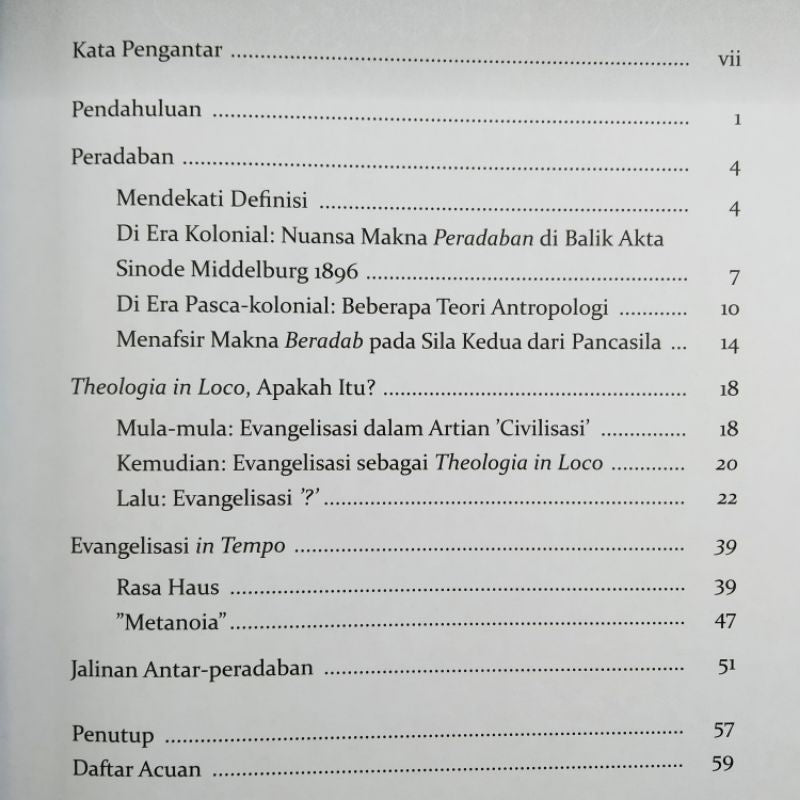 THEOLOGIA IN LOCO (Di Tengah Jalinan Antar-Peradaban)