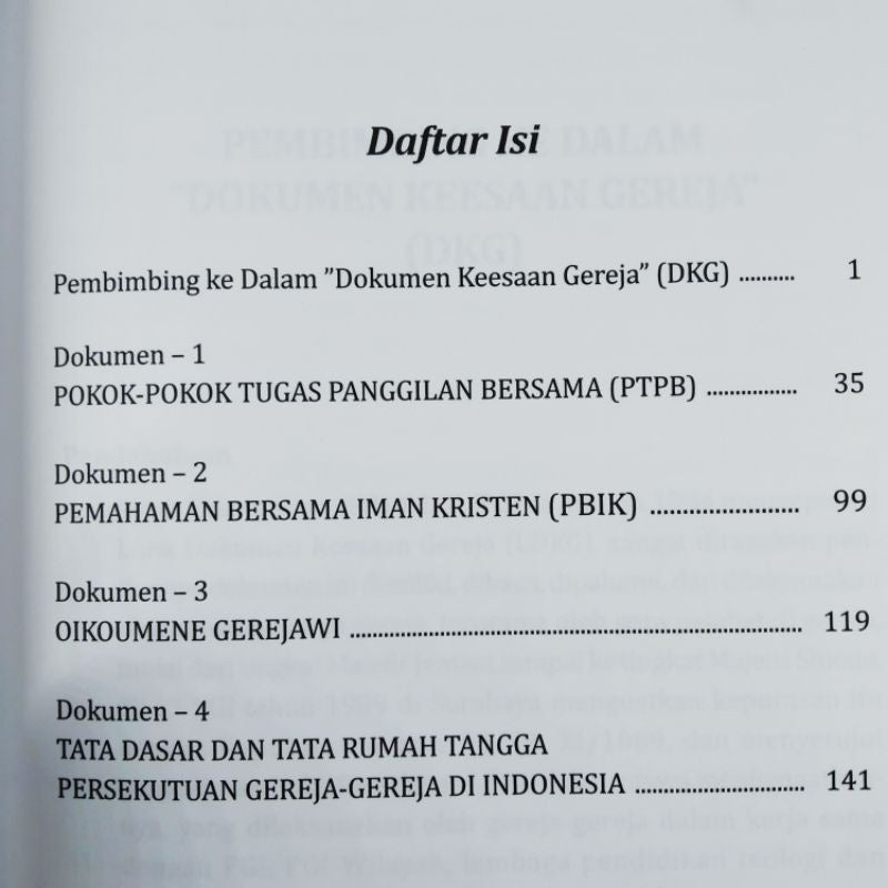 DOKUMEN KEESAAN GEREJA