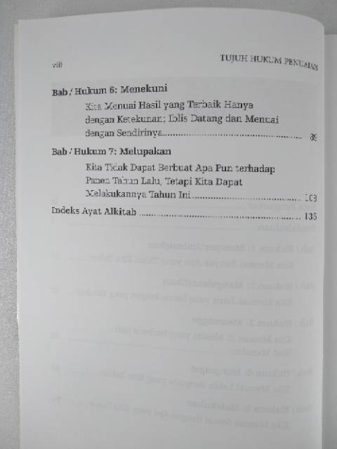 Tujuh Hukum Penuaian