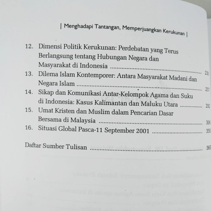 Menghadapi Tantangan Memperjuangkan Kerukunan