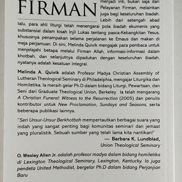 MELAYANKAN FIRMAN