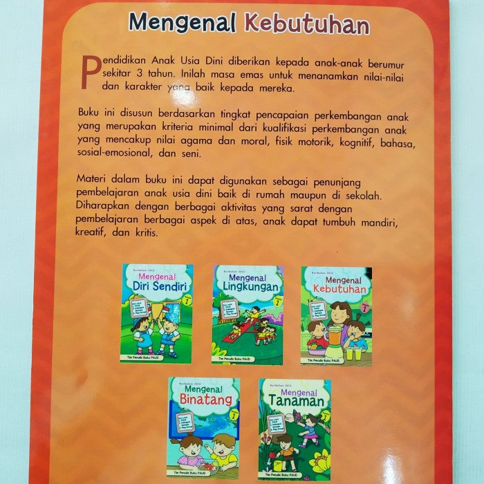 Buku Paud - Mengenal Kebutuhan(Semester 1)