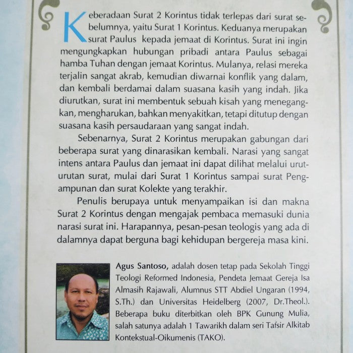 Tafsiran Surat 2 Korintus - Agus Santoso