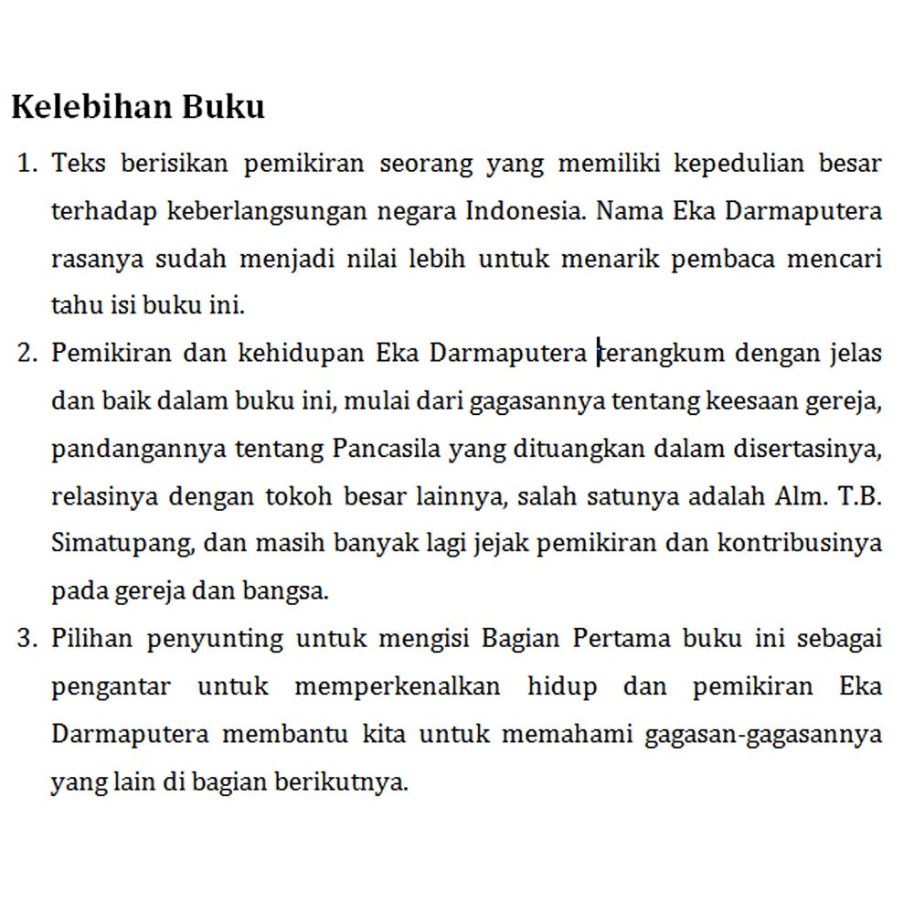 (KS) Teologi Publik Eka Darmaputera