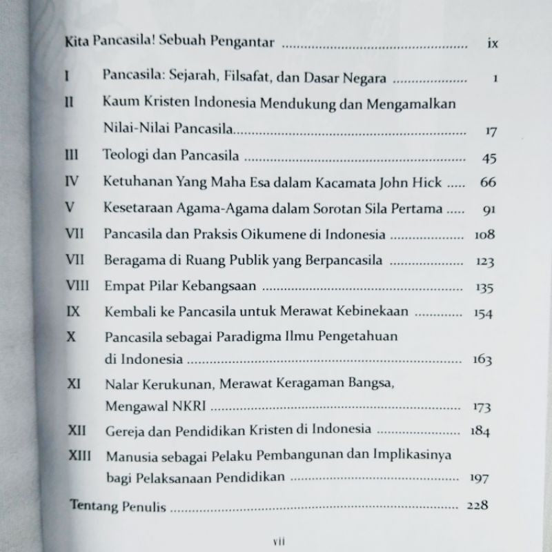 Umat Kristen Indonesia dan Pancasila - A.A. Yewangoe