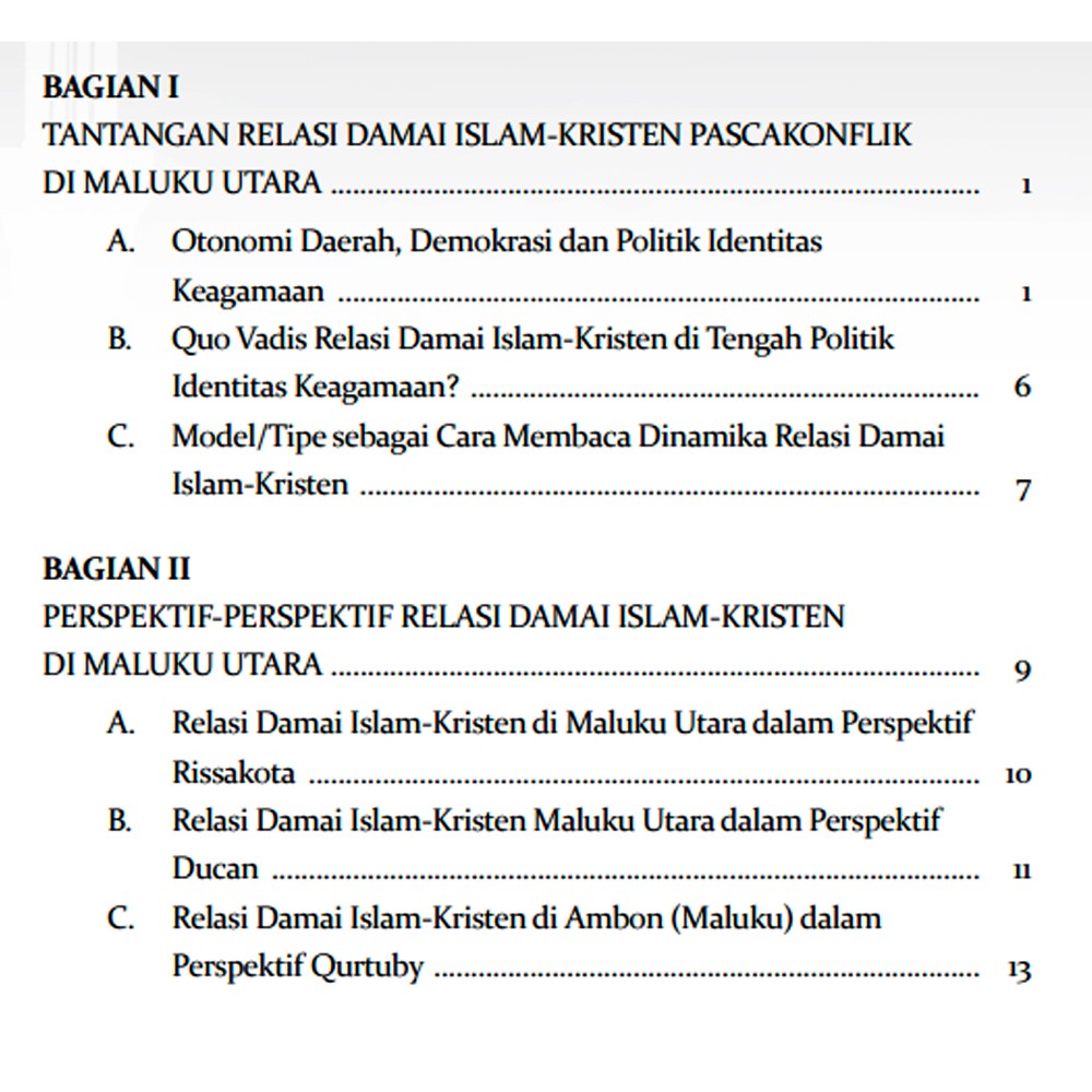 Relasi Damai Islam-Kristen Pascakonflik di Maluku Utara