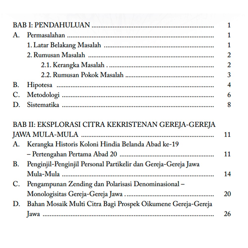 Sejarah Badan Musyawarah Gereja-Gereja Jawa (BMGJ)