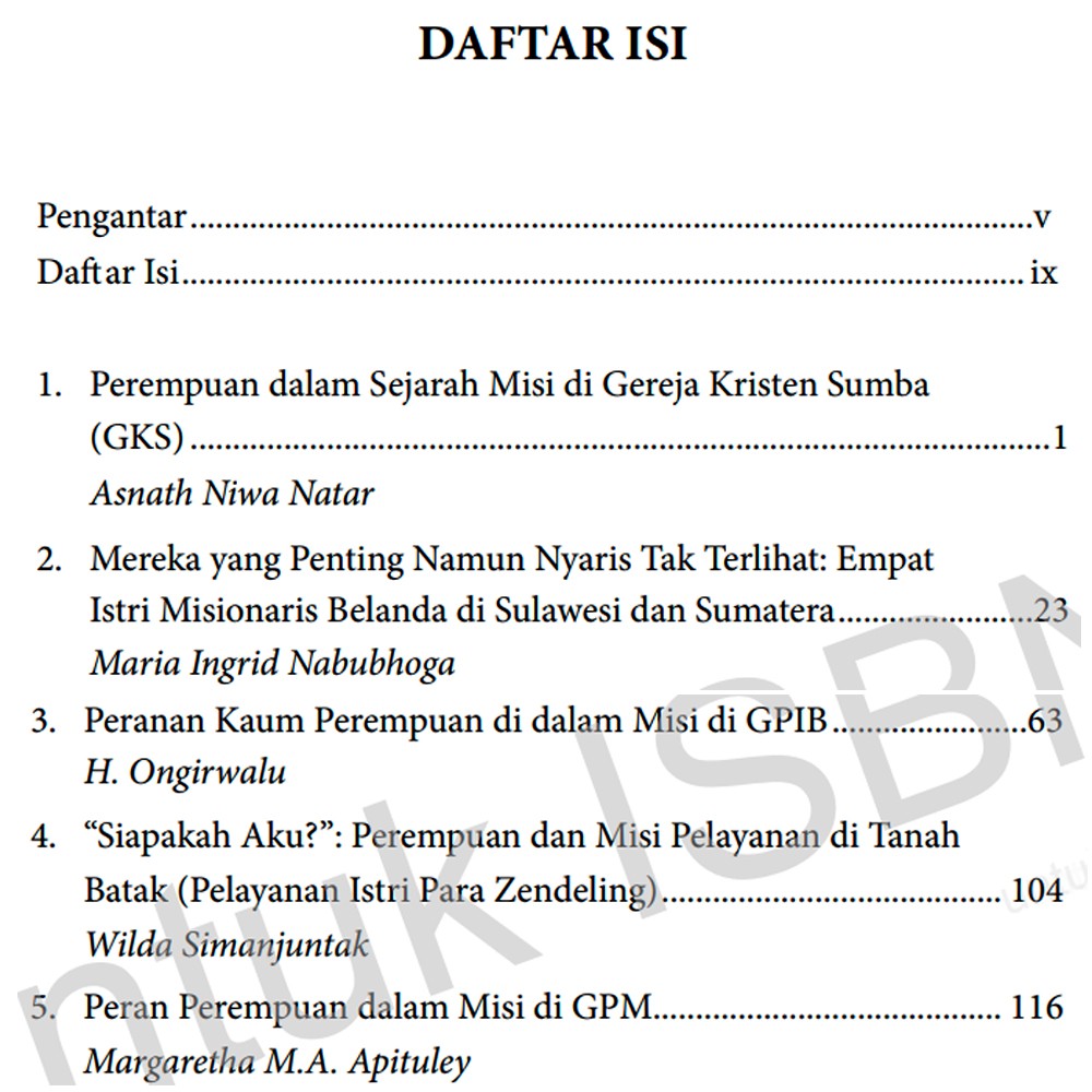 Mengendus Jejak Perempuan Dalam Sejarah Misi Di Indonesia