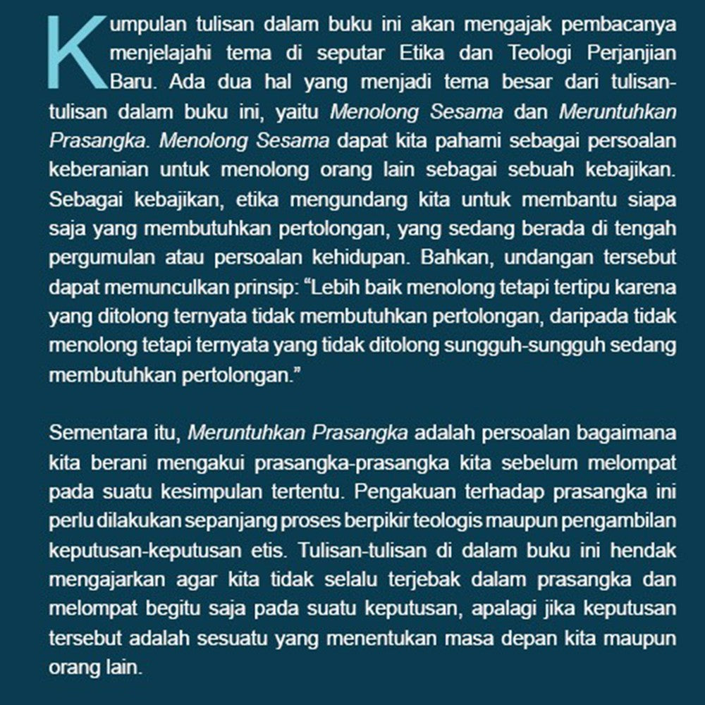 Menolong Sesama Meruntuhkan Prasangka Menjadi Manusia