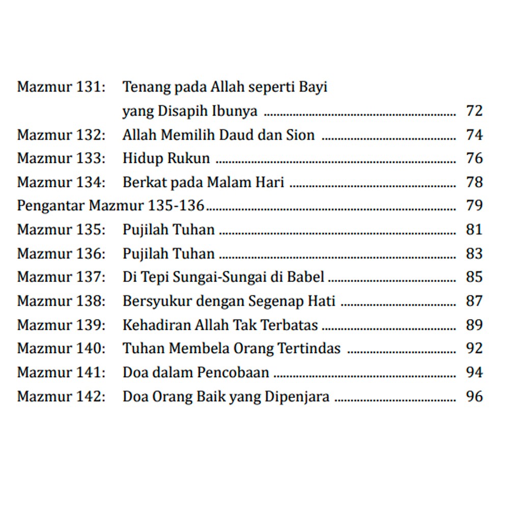 Tuhanlah Penolongku : Renungan berdasarkan Mazmur 101-150